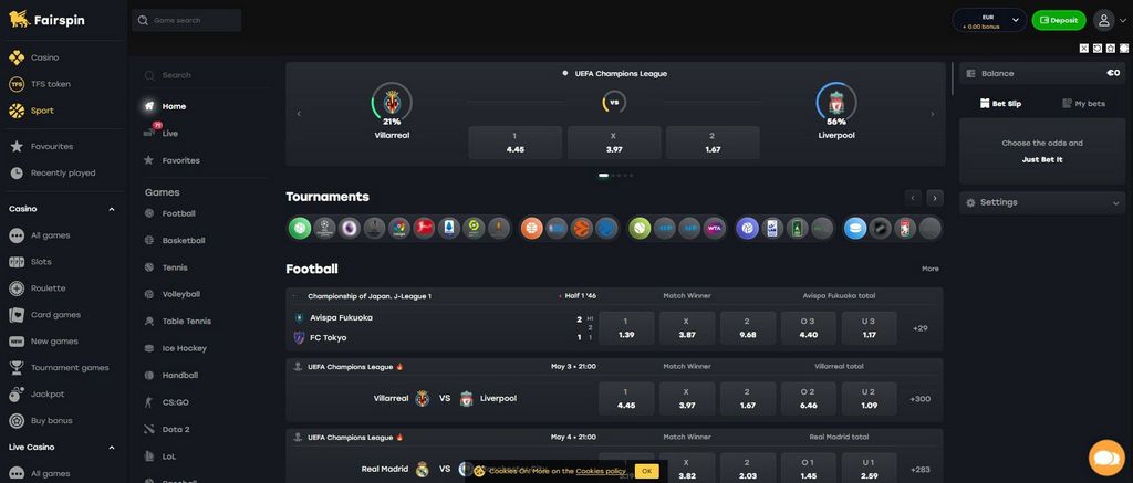 Sitio web de Fairspin Casino: ¡Obtén un bono del 200% en tu primer depósito, aproximadamente 2500 CA!